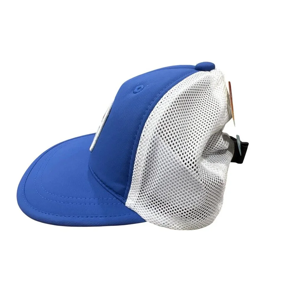Speedo Kids Trucker Hat Splashing Blue Adjustable Floating Mesh Back Summer Cap